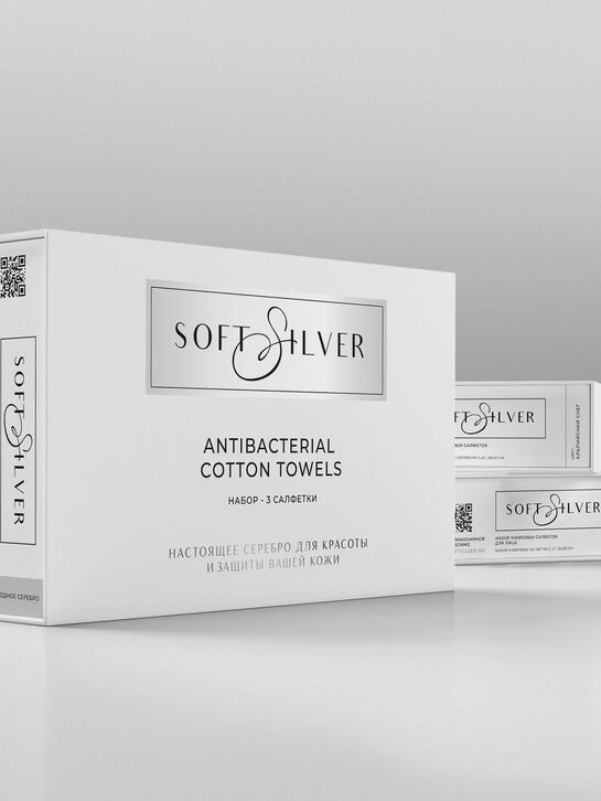 Набор Полотенец 3шт 30*30см &quot;Soft Silver&quot; Soft touch, Благородное серебро  , арт.  | Фото 6