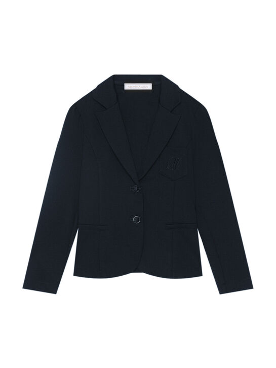 Пиджак из пунто милано Monnalisa , арт.  | Фото 1