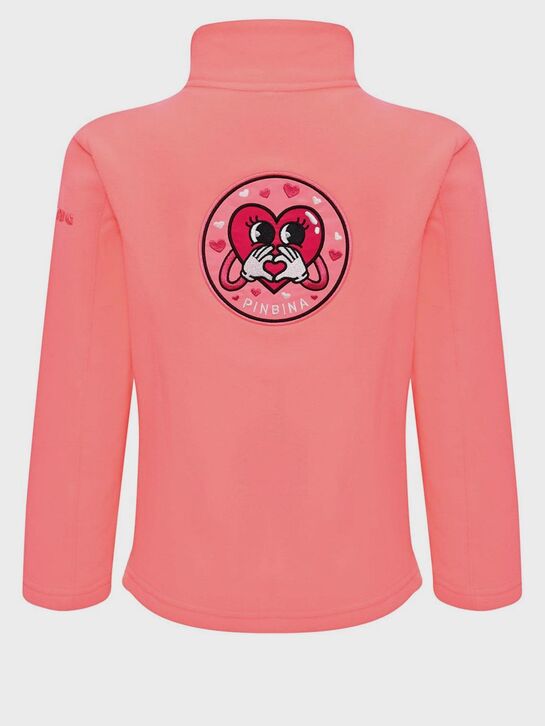 Базовая флисовая кофта кораллового цвета PinBina , арт.  | Фото 2