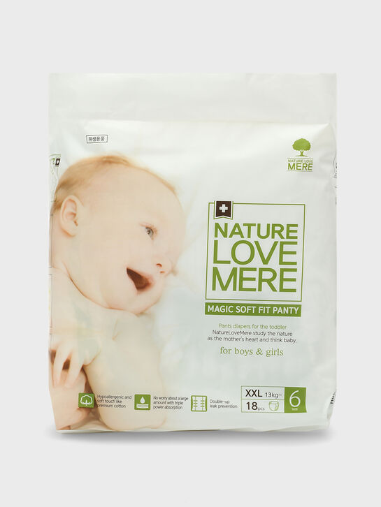 Подгузники-трусики супер мягкие MAGIC Soft XXL от 13 кг, 18 шт NATURE LOVE MERE , арт.  | Фото 1