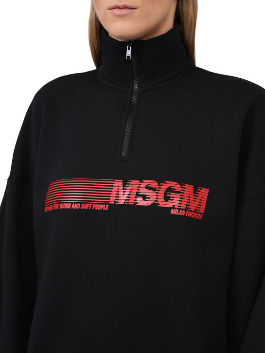 Свитшот с красным лого, черный MSGM , арт.  | Фото 5