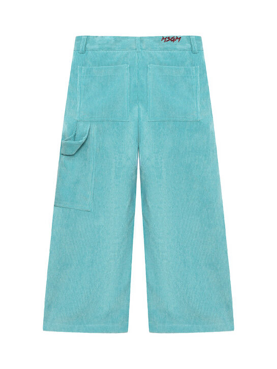 Брюки вельветовые, бирюзовые MSGM , арт.  | Фото 2