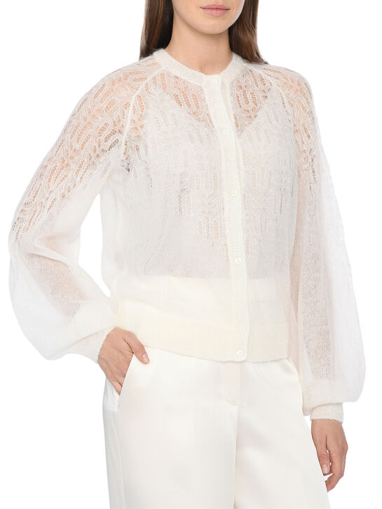 Кардиган ажурный, на пуговицах Shatu , арт.  | Фото 3