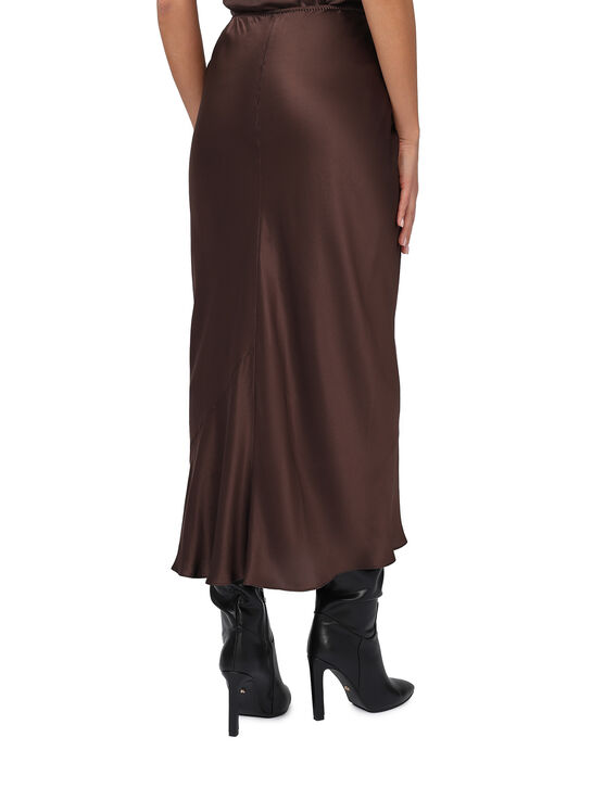 Юбка из шелка, коричневая Dorothee Schumacher , арт.  | Фото 4