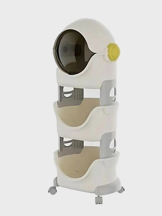 Стеллаж Kids Cosmo (3 levels) grey UNIX Kids , арт.  | Фото 1