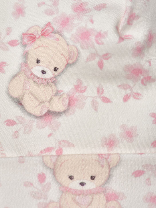 Шапка, принт розы и мишки Monnalisa , арт.  | Фото 3