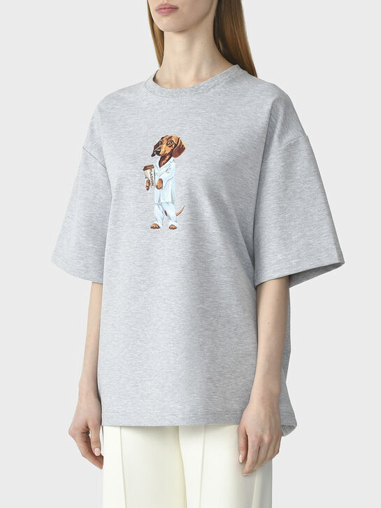 Футболка с принтом Таксы Flashin , арт.  | Фото 4