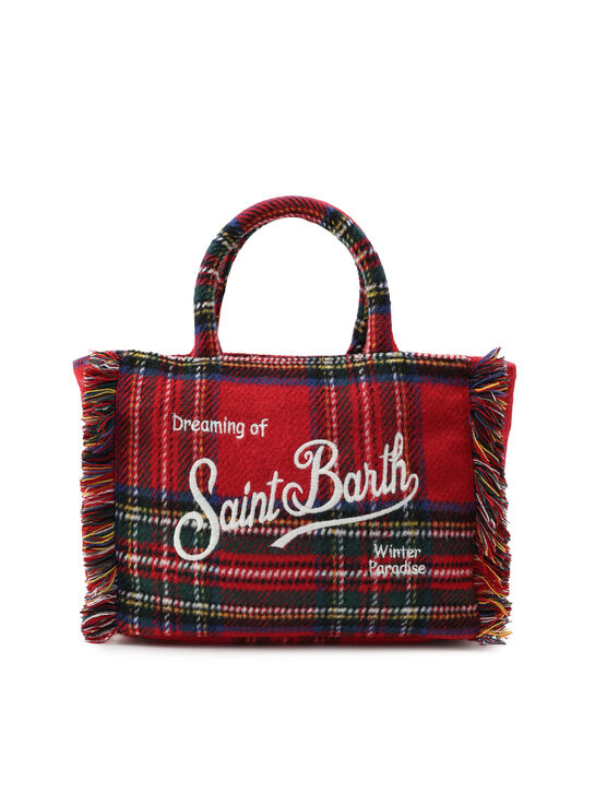 Сумка в клетку тартан с лого  Saint Barth , арт.  | Фото 1