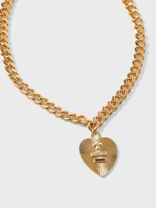 Чокер из латуни с подвеской в форме сердца I Love Cameo , арт.  | Фото 2