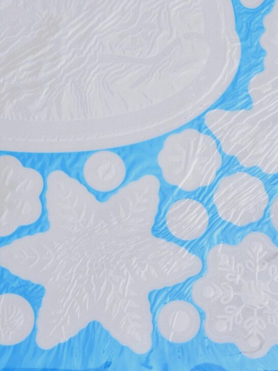 Набор самоклеящихся наклеек &quot; Новогоднее чудо&quot; из 8 шт, 20x30 см Christmas Window Sticker , арт.  | Фото 2