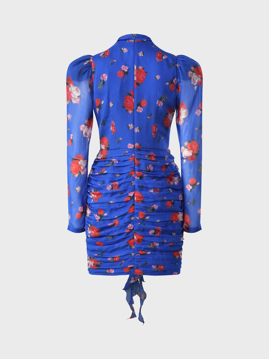 Платье Vienna с драпировкой, синее Roses & Lace , арт.  | Фото 9