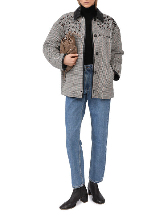 Куртка в клетку с вышивкой MSGM , арт.  | Фото 4