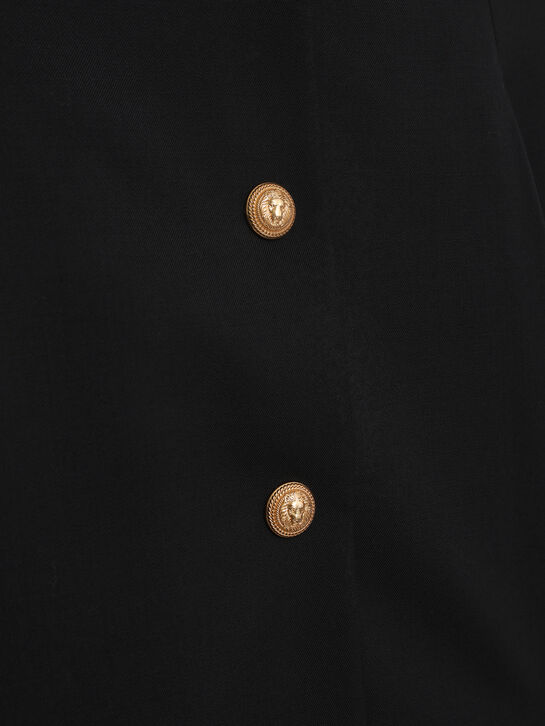 Юбка с пуговицами, черная Balmain , арт.  | Фото 3