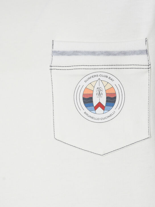 Футболка с нагрудным карманом Brunello Cucinelli , арт.  | Фото 3