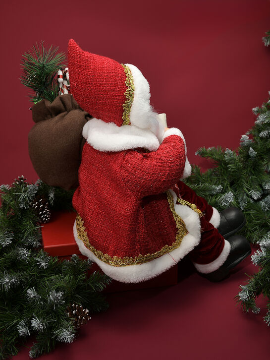 Новогодний сувенир Санта с подарками на крыше, LED, 52x52x61 см Timstor , арт.  | Фото 3