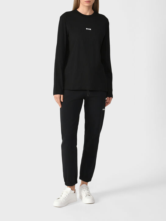 Лонгслив с лого, черный MSGM , арт.  | Фото 5