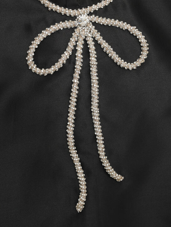 Платье с бантом в стразах, черное Maison Ava , арт.  | Фото 3