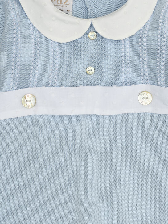 Комбинезон с белым воротником, голубой Paz Rodriguez , арт.  | Фото 3