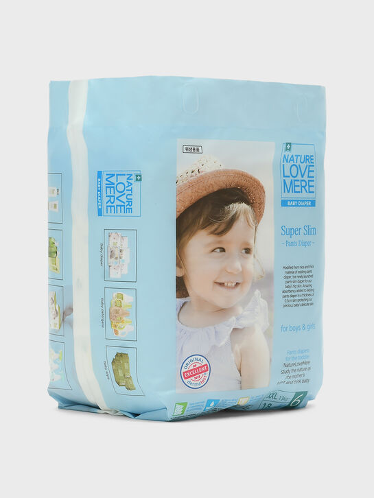 Подгузники-трусики супертонкие Super Slim XXL от 13 кг, 18 шт NATURE LOVE MERE , арт.  | Фото 2