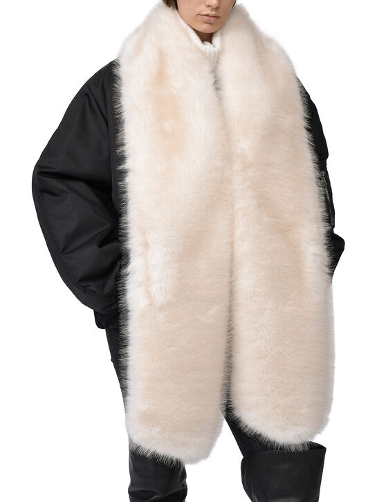 Шарф из эко-меха, белый Flashin , арт.  | Фото 4