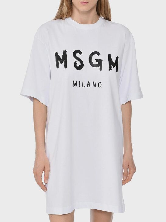 Платье-футболка, белое MSGM , арт.  | Фото 7