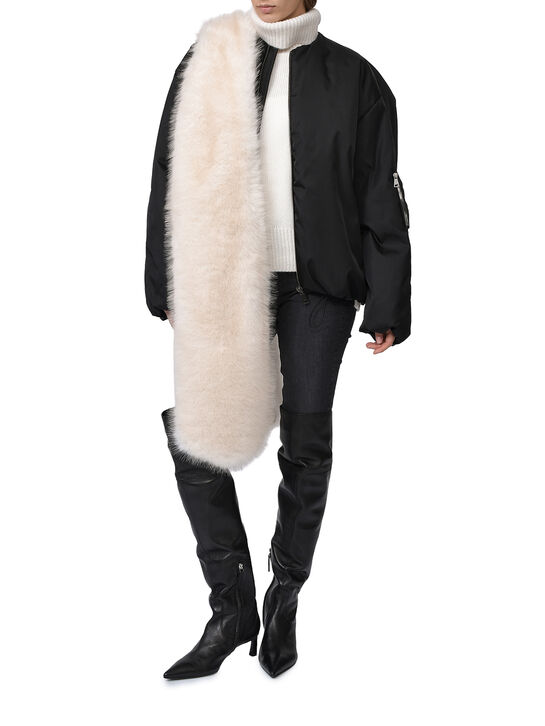 Шарф из эко-меха, белый Flashin , арт.  | Фото 5