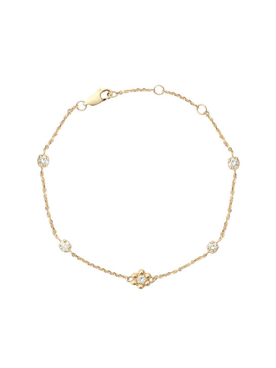 Браслет &quot;Цветок&quot;, золото 585 Sneak Peek , арт.  | Фото 1