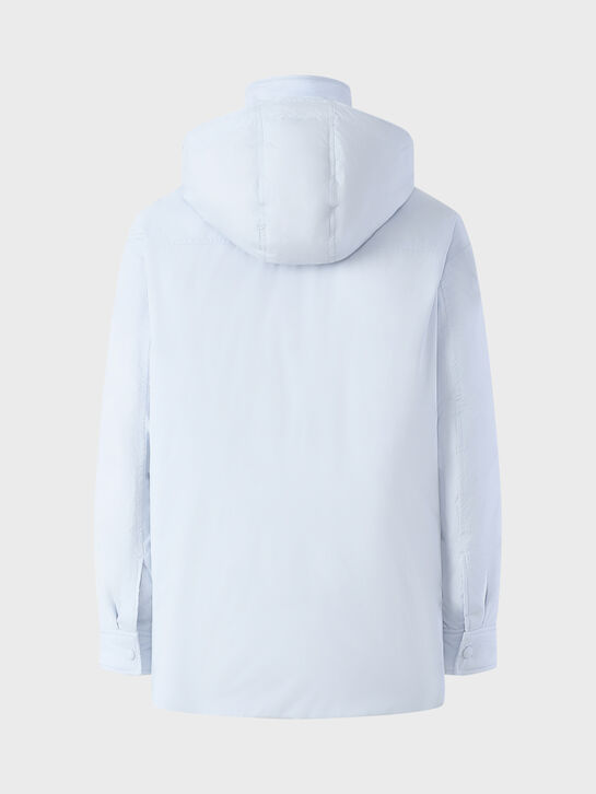 Куртка с капюшоном, голубая Yves Salomon , арт.  | Фото 2