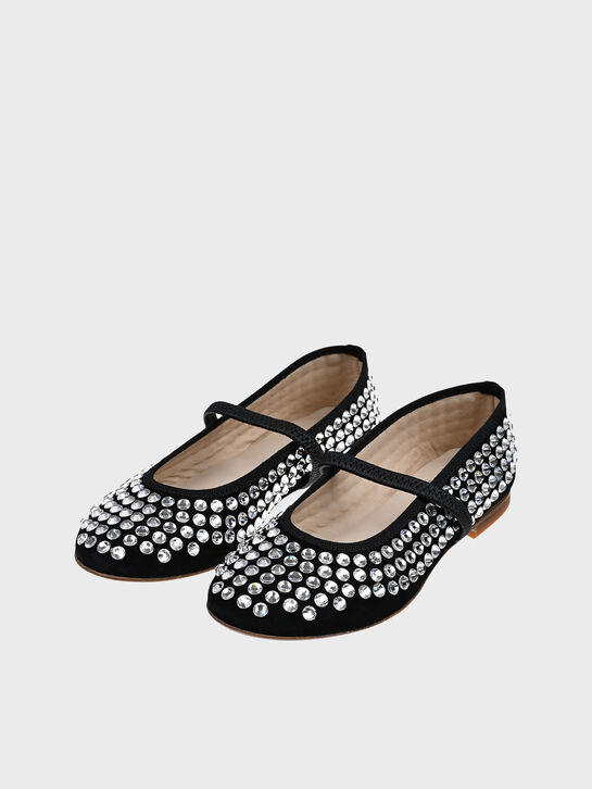 Туфли со стразами, черные Gallucci , арт.  | Фото 2