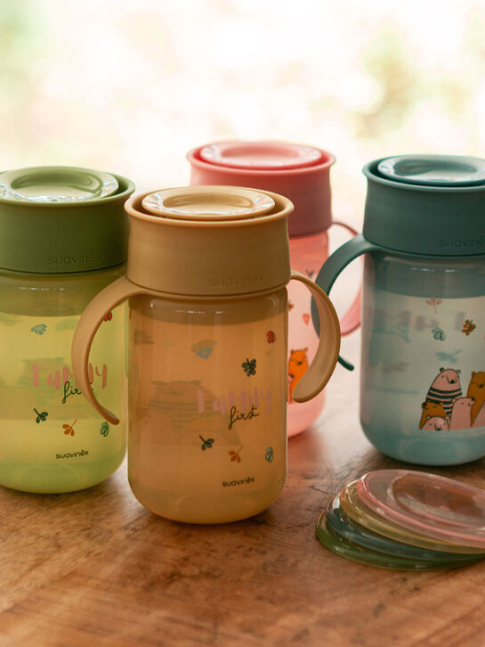 Поильник-непроливайка 360° TRAINER CUP, 340 мл, BEARS от 12+ мес Suavinex , арт.  | Фото 3