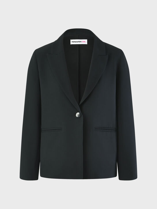 Пиджак классический однобортный, черный Patrizia Pepe , арт.  | Фото 1