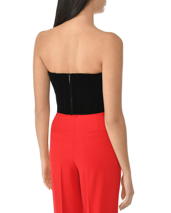 Бархатный корсет, черный ALINE , арт.  | Фото 5