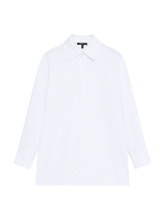 Рубашка со стразами, белая Dan Maralex , арт.  | Фото 1