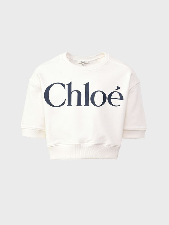 Укороченный свитшот с лого Chloe , арт.  | Фото 1