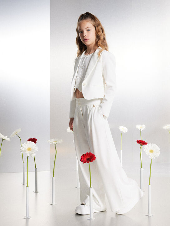 Топ с бантиками, белый Patrizia Pepe , арт.  | Фото 2