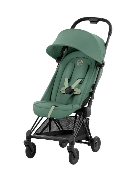 Коляска Coya Matt black leaf green с дождевиком и бампером CYBEX , арт.  | Фото 1