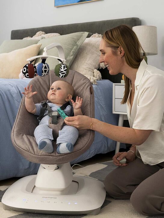 Кресло-качалка Mamaroo Wells Dark Taupe Melange UPPAbaby , арт.  | Фото 8