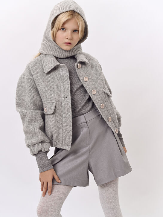 Бермуды из смесовой шерсти, серые Brunello Cucinelli , арт.  | Фото 2