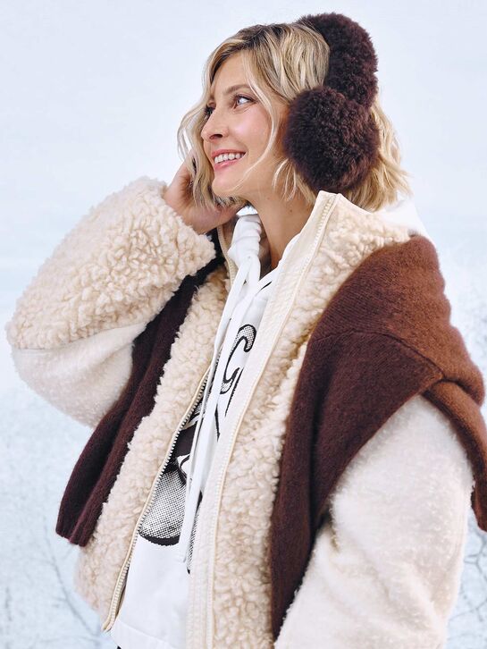 Наушники, коричневые Yves Salomon , арт.  | Фото 2