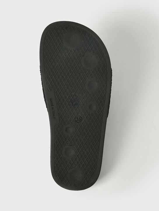 Шлепанцы махровые, черные MARNI , арт.  | Фото 7