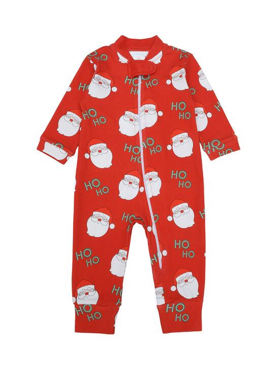 Комбинезон с новогодним принтом, красный Lyda Baby , арт.  | Фото 1