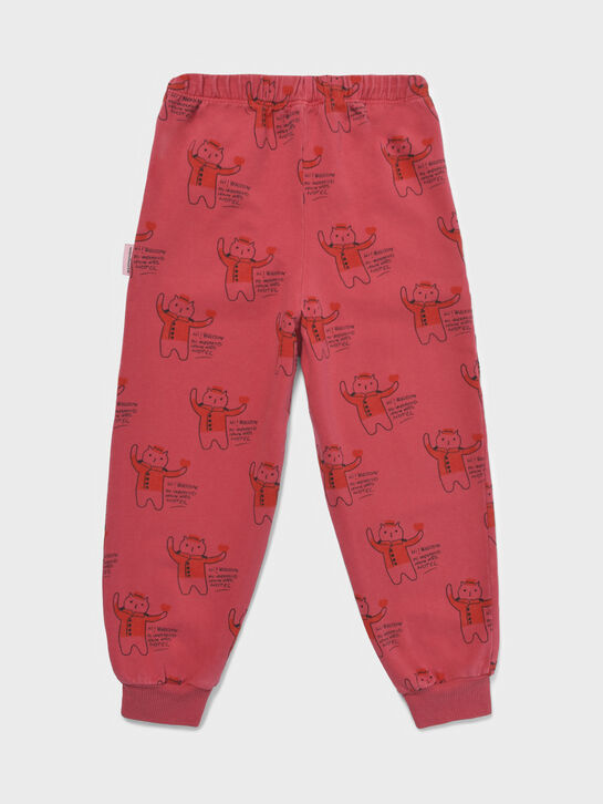 Спортивные брюки с принтом &quot;коты&quot; Weekend house kids , арт.  | Фото 1