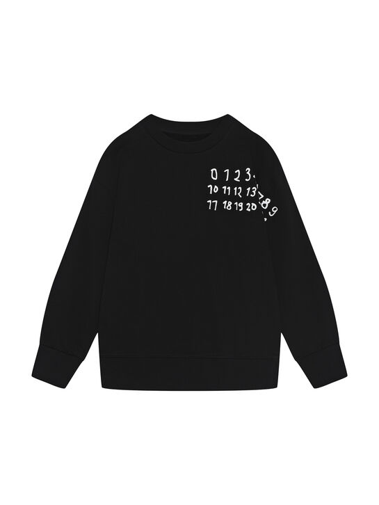 Свитшот с белым логотипом, черная MM6 , арт.  | Фото 1