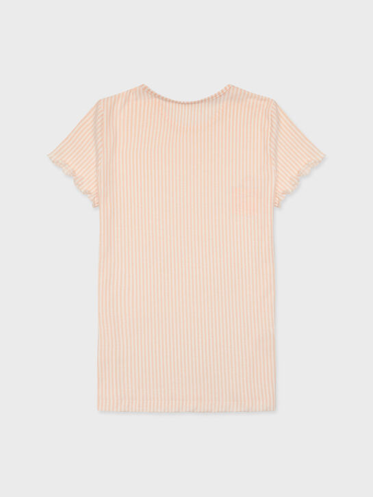 Пижама: футболка в полоску + шорты, розовая Sanetta , арт.  | Фото 3