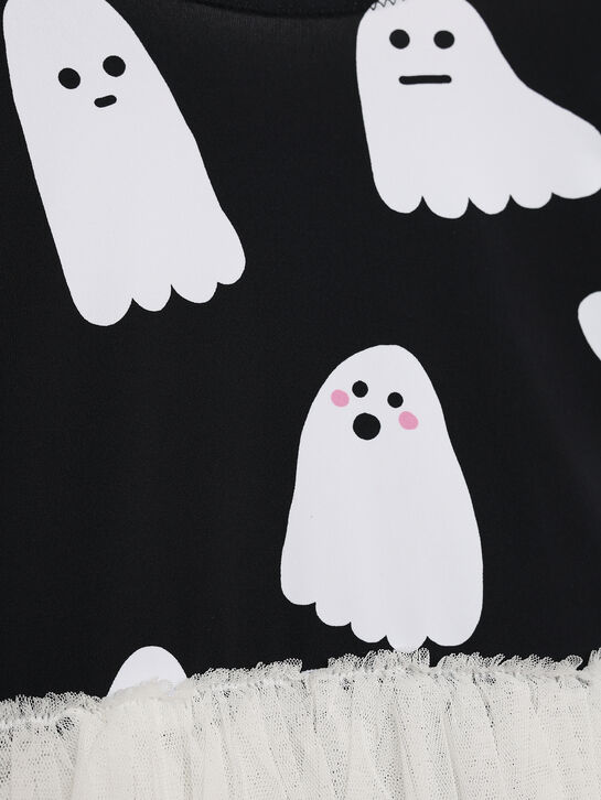 Платье с принтом привидений, черное Stella McCartney , арт.  | Фото 3