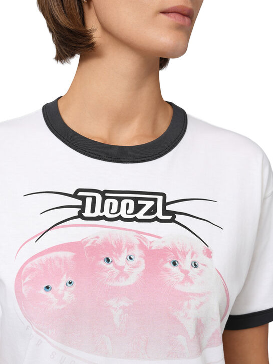 Футболка с принтом &quot;котики&quot; Diesel , арт.  | Фото 5