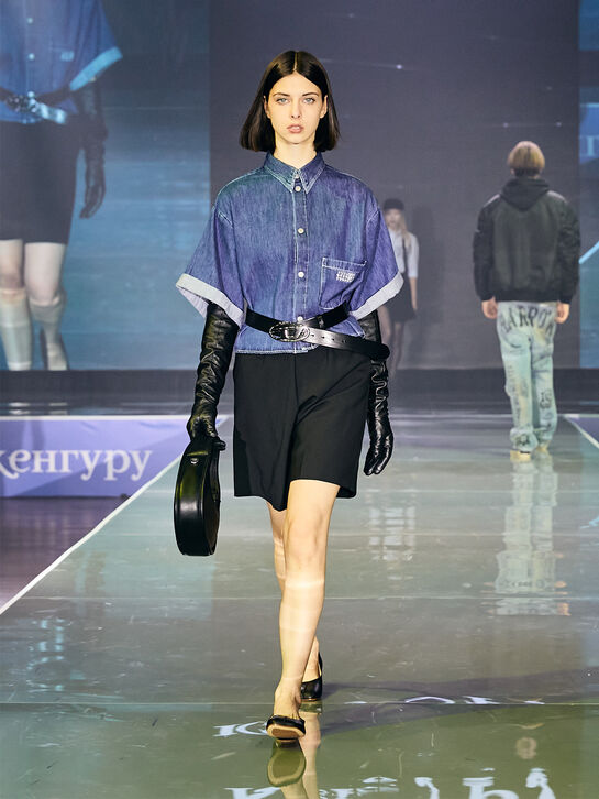 Рубашка джинсовая укороченная MM6 , арт.  | Фото 3