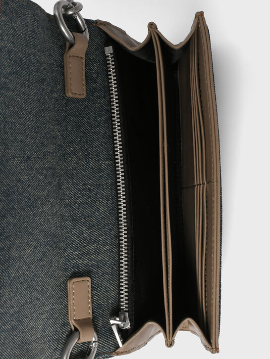 Сумка-клатч джинсовая на цепочке, синяя Diesel , арт.  | Фото 8