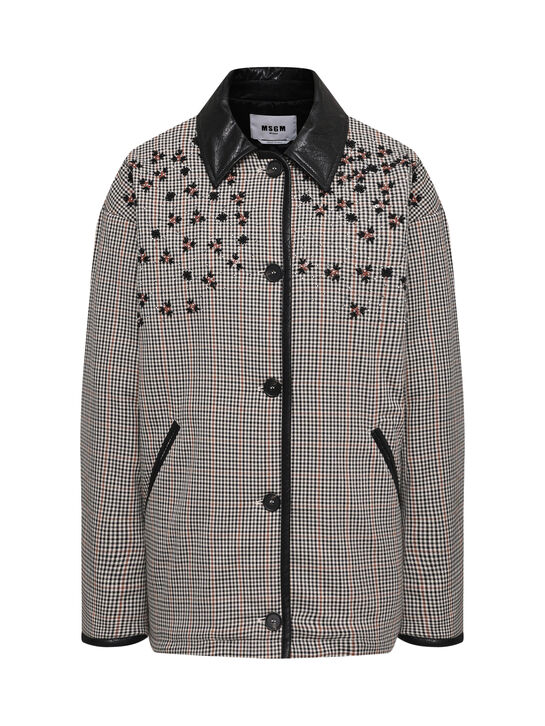 Куртка в клетку с вышивкой MSGM , арт.  | Фото 1