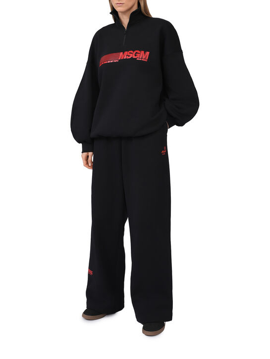 Свитшот с красным лого, черный MSGM , арт.  | Фото 2